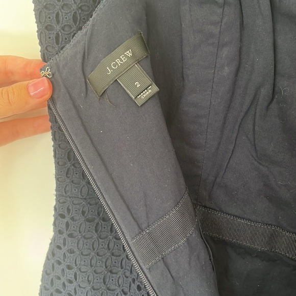 Navy Lace J Crew Dress - Picture 6 of 6